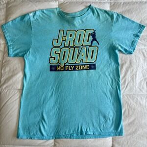 Seattle Mariners "J-Rod Squad" 2023 SGA Promo T-shirt "No Fly Zone" Mens M Aqua